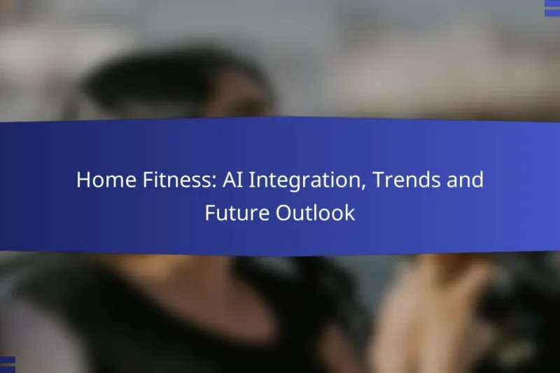 Home Fitness: AI Integration, Trends and Future Outlook