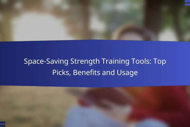 Space-Saving Strength Training Tools: Top Picks, Benefits and Usage