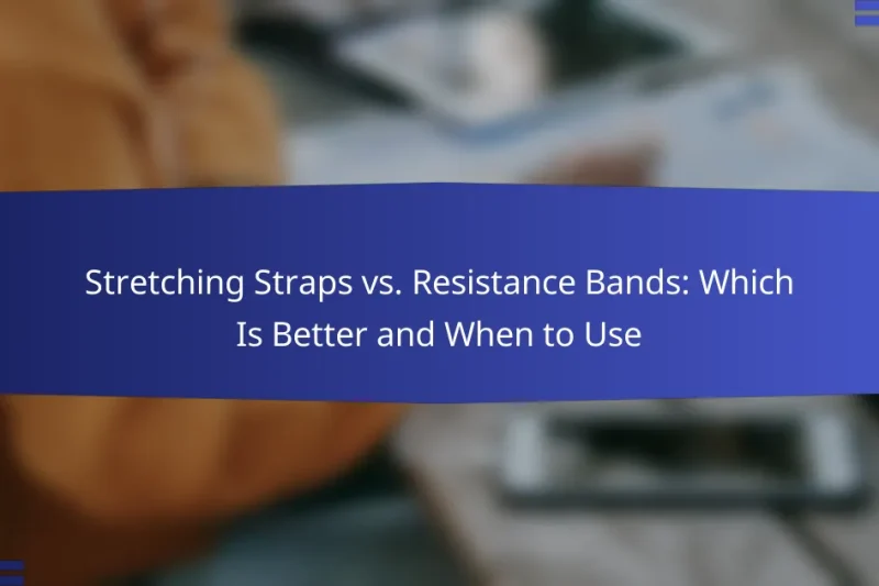 Stretching Straps vs. Resistance Bands: Which Is Better and When to Use